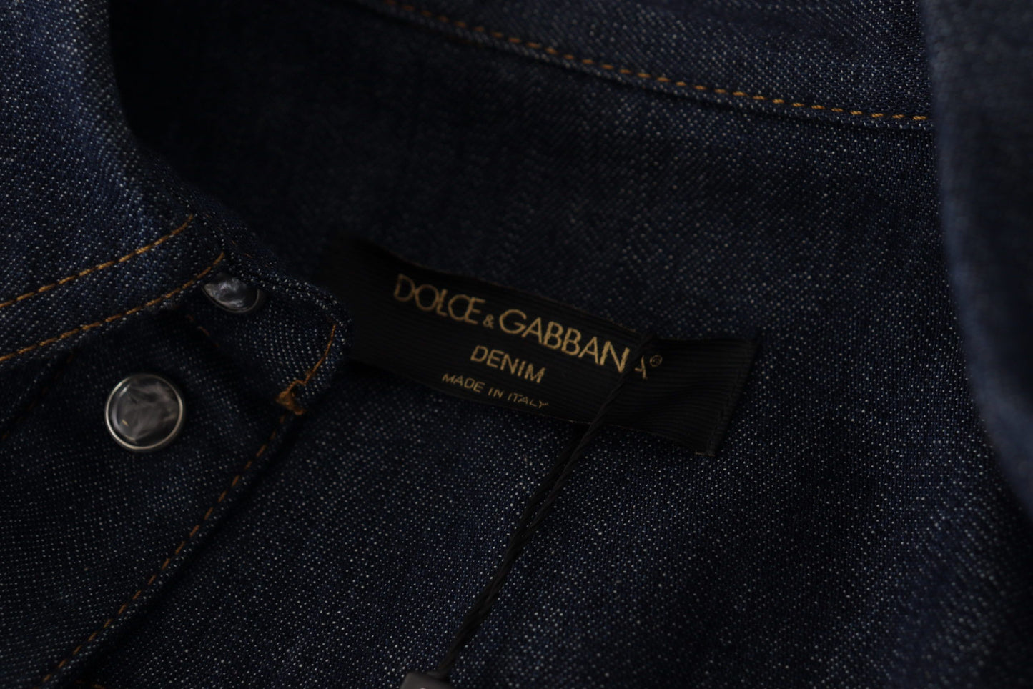 Dolce & Gabbana Elegant Blue Cotton Denim Shirt