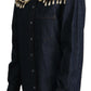 Dolce & Gabbana Chic Pearl Embellished Denim Shirt