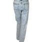 Saint Laurent Women's Blue Cotton Snow Wash Denim Jeans