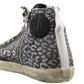 Golden Goose Elevated High-Top Glitter Sneakers in Gray