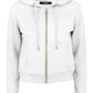 Imperfect Elegant White Zip-Hoodie Sweatshirt