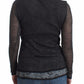 Ermanno Scervino Chic Gray Deep V-Neck Wool Blend Sweater