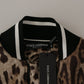 Dolce & Gabbana Elegant Leopard Bomber Jacket