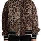 Dolce & Gabbana Elegant Leopard Bomber Jacket