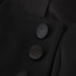 Dolce & Gabbana Sleek Black Snap Jacket with Silk Lining