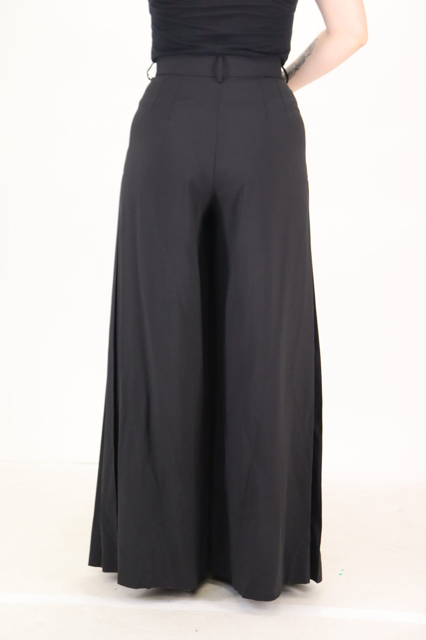 Dolce & Gabbana Elegant High Waist Black Wool Pants