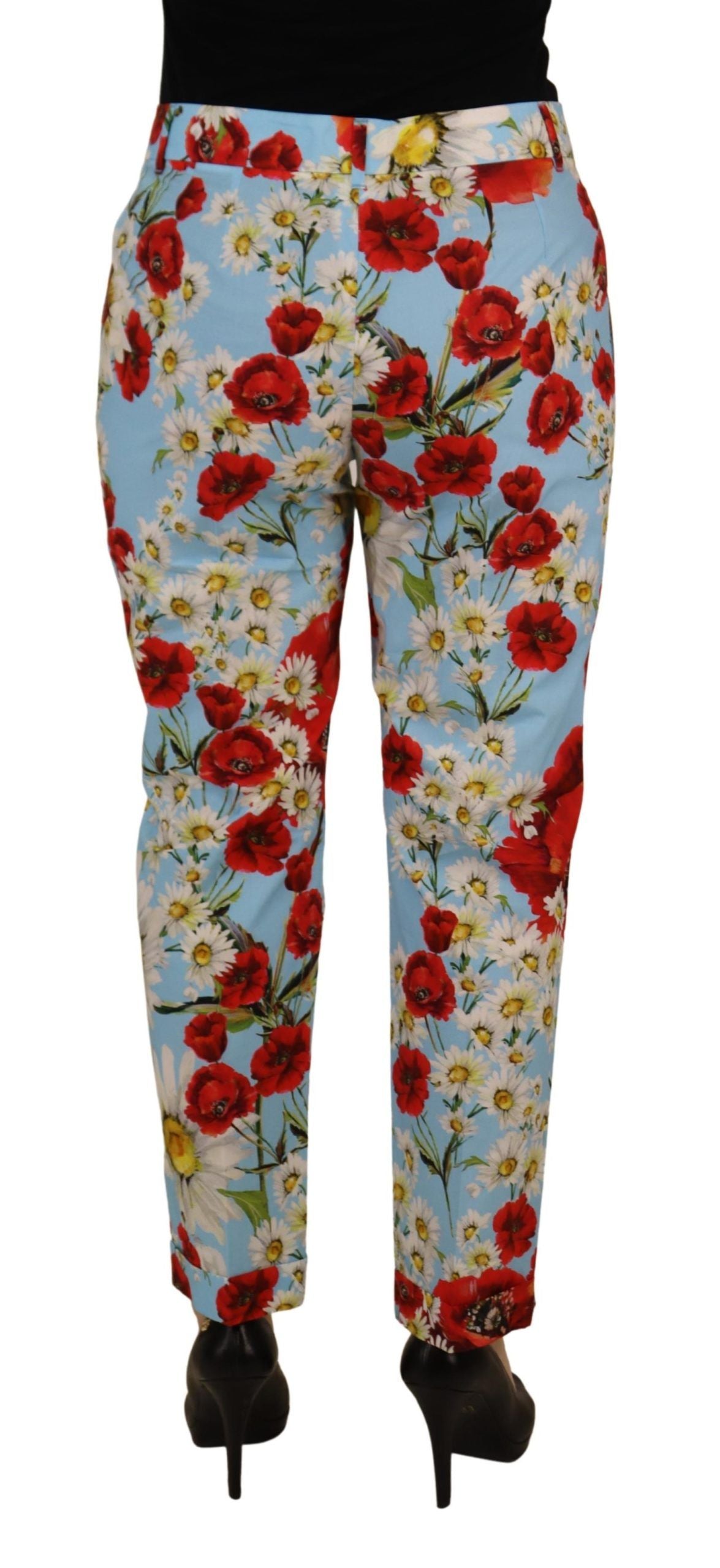 Dolce & Gabbana Elegant Multicolor Mid Waist Pants