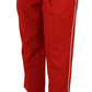 Dolce & Gabbana Elegant Red High-Waist Cropped Pants