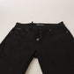 Dolce & Gabbana Elegant Black Mid-Waist Skinny Denim Jeans