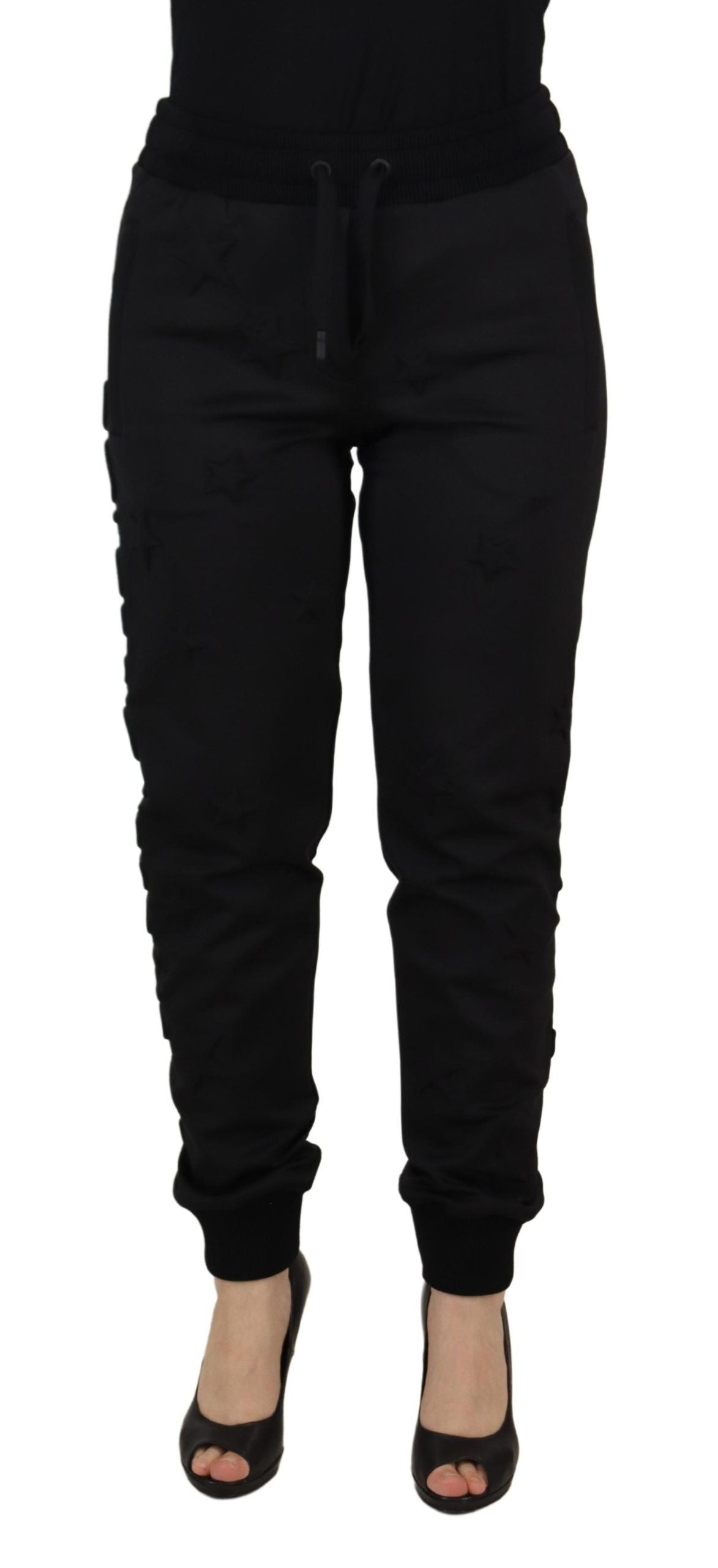 Dolce & Gabbana Elegant Tapered Lace-Up Mid Waist Pants