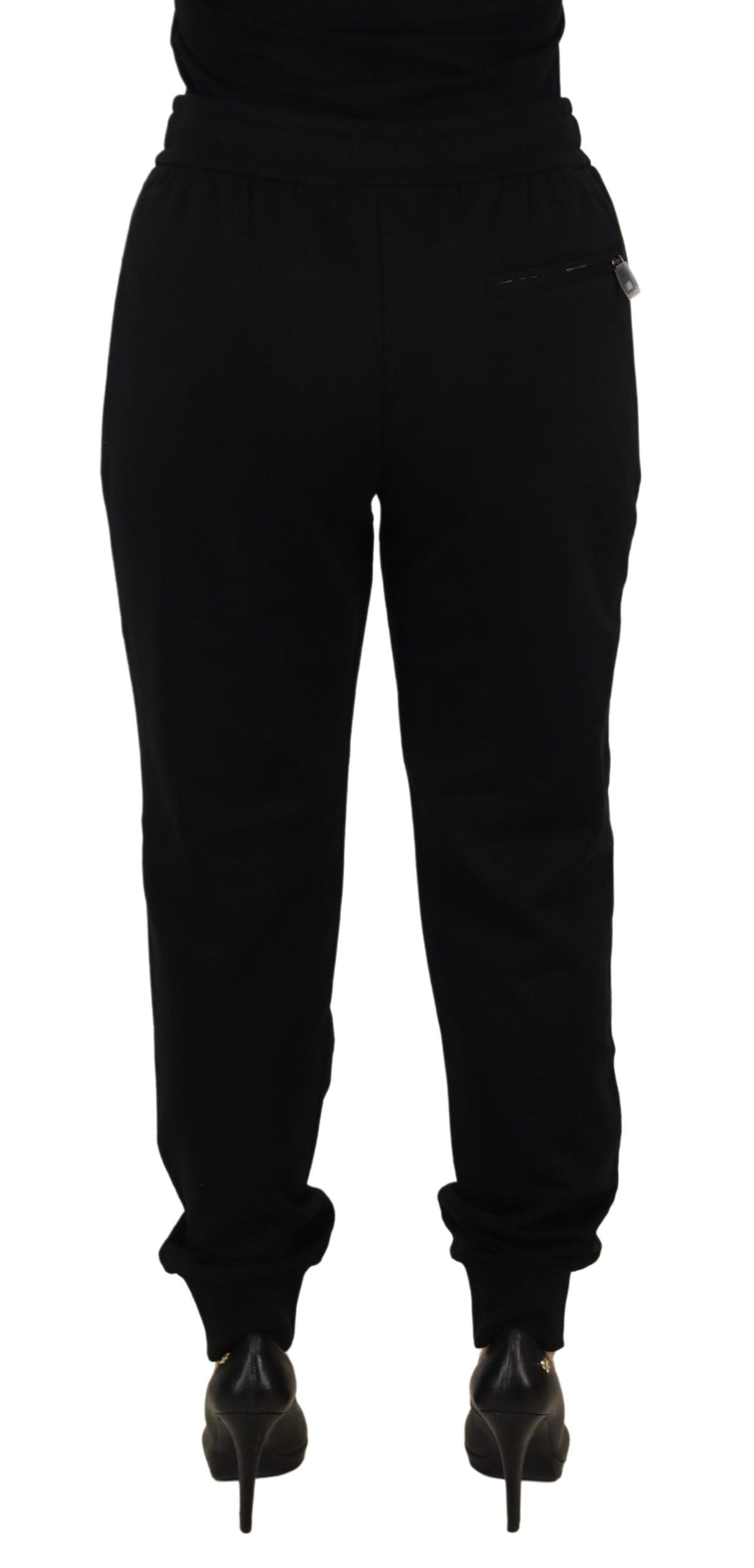 Dolce & Gabbana Elegant Tapered Lace-Up Mid Waist Pants