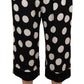 Dolce & Gabbana Polka Dot Silk Mid Waist Pants