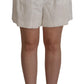 Dolce & Gabbana Elegant High Waist White Culotte Shorts