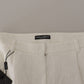 Dolce & Gabbana Elegant High Waist White Culotte Shorts