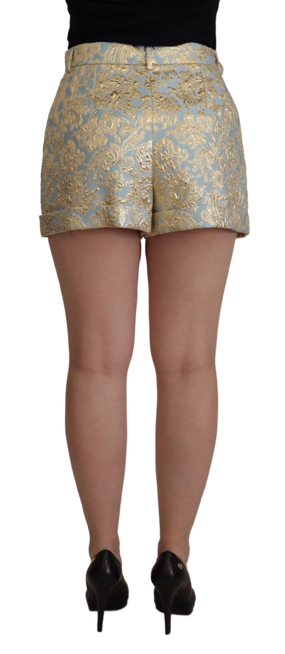 Dolce & Gabbana Elegant High-Waist Jacquard Bermuda Shorts