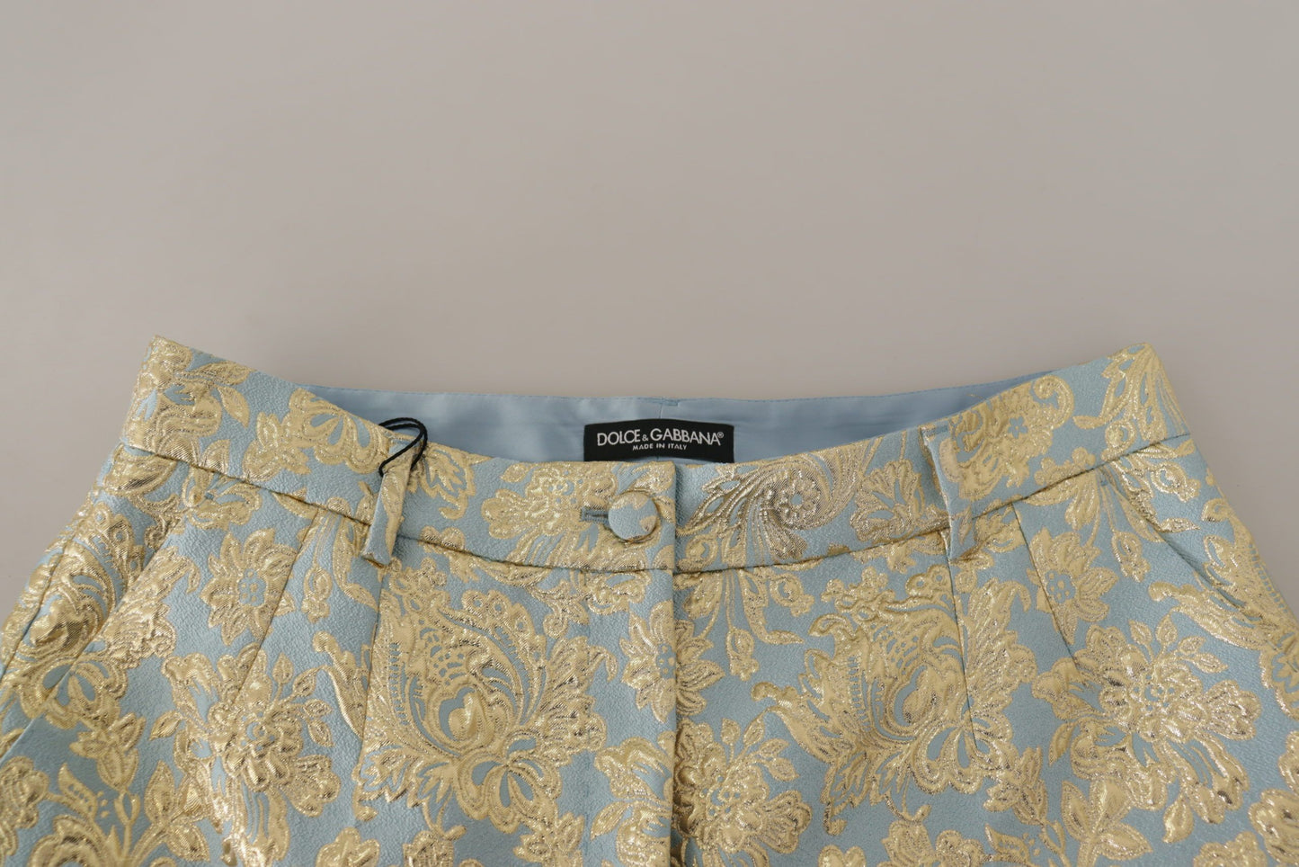 Dolce & Gabbana Elegant High-Waist Jacquard Bermuda Shorts