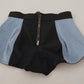 Dolce & Gabbana Light Blue High Waist Hot Pants Shorts