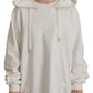 Dolce & Gabbana Chic White Hooded Pullover Sweater