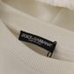 Dolce & Gabbana Chic White Hooded Pullover Sweater