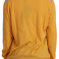 Dolce & Gabbana Elegant Yellow Cashmere Silk Blend Sweater