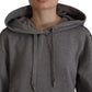 Dolce & Gabbana Elegant Gray Cotton Hooded Sweatshirt