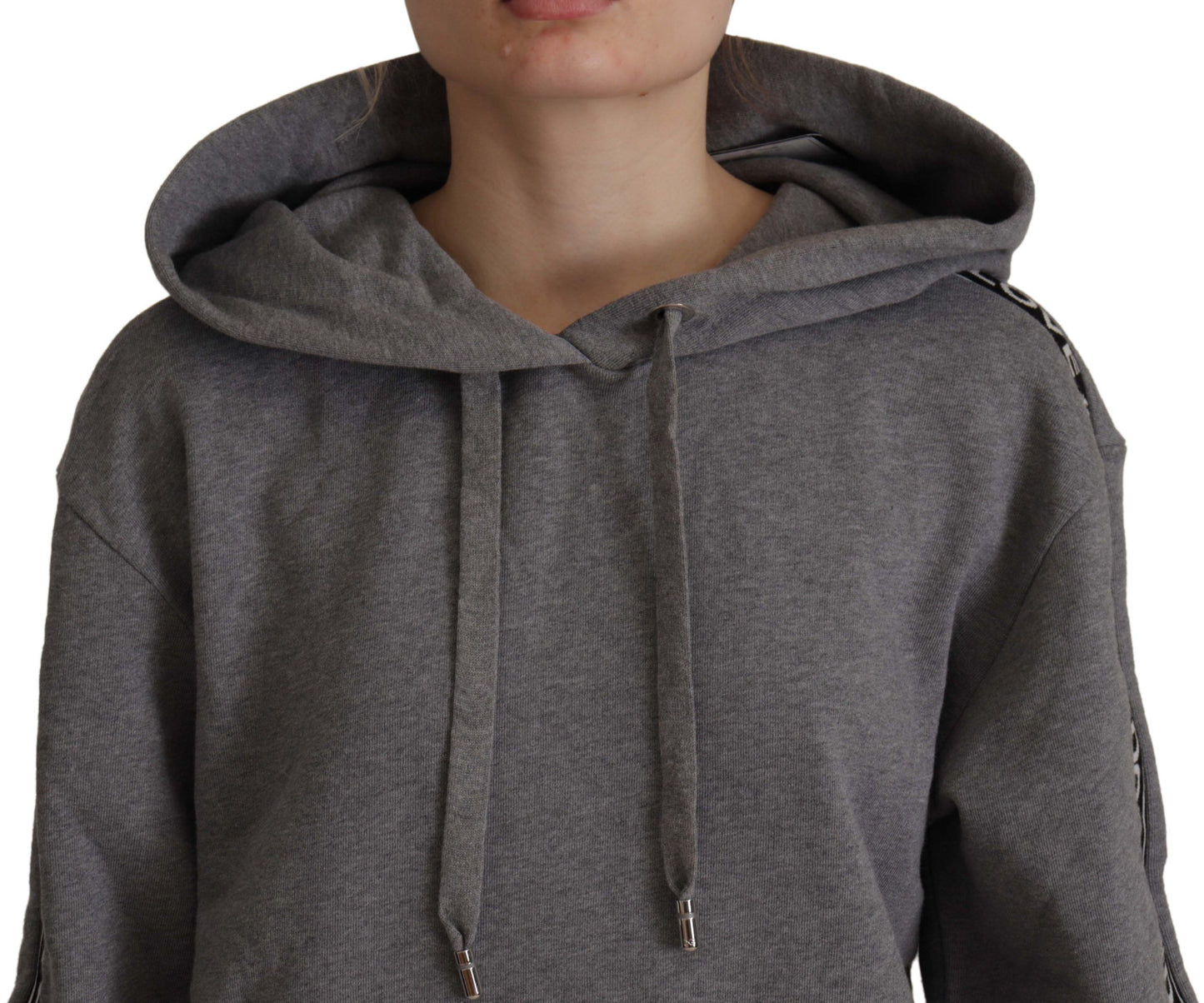 Dolce & Gabbana Elegant Gray Cotton Hooded Sweatshirt