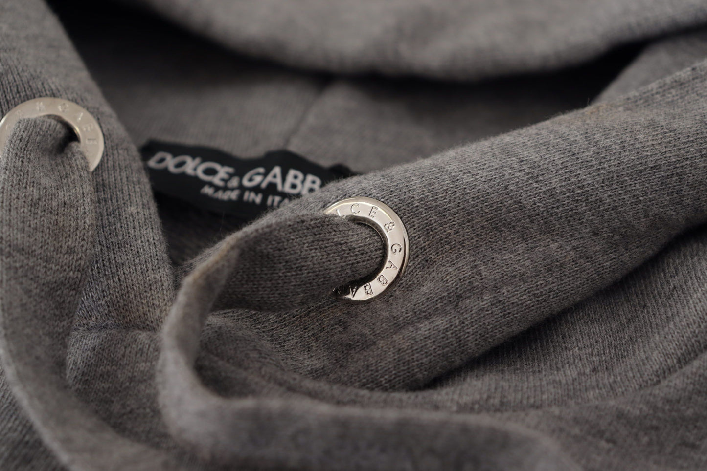 Dolce & Gabbana Elegant Gray Cotton Hooded Sweatshirt