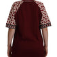 Dolce & Gabbana Bordeaux Jersey DG Mania Crew Neck Tee