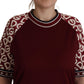 Dolce & Gabbana Bordeaux Jersey DG Mania Crew Neck Tee