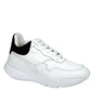 Alexander McQueen Women White Leather Suede Sneaker