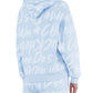 Comme Des Fuckdown Chic Light Blue Cotton Hooded Sweatshirt