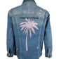 Comme Des Fuckdown Chic Frayed Hem Denim Jacket