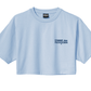 Comme Des Fuckdown Chic Light Blue Logo Graphic Tee