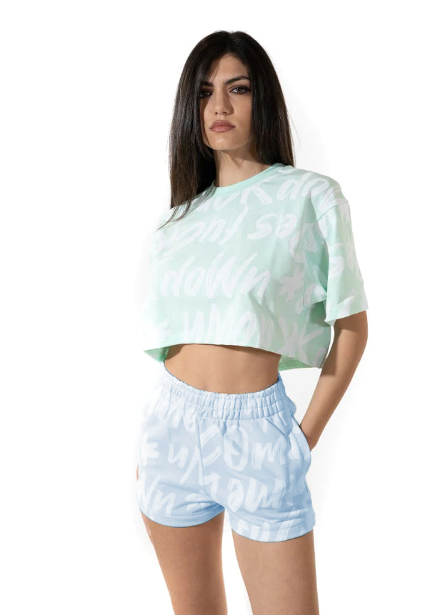 Comme Des Fuckdown Elevate Your Summer Style with Chic Light Blue Cotton Shorts