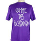 Comme Des Fuckdown Elevate Your Casual Wear with Purple Cotton Tee