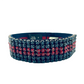 Gucci Women's Blue/Red Web Elastic Headband with Crystals