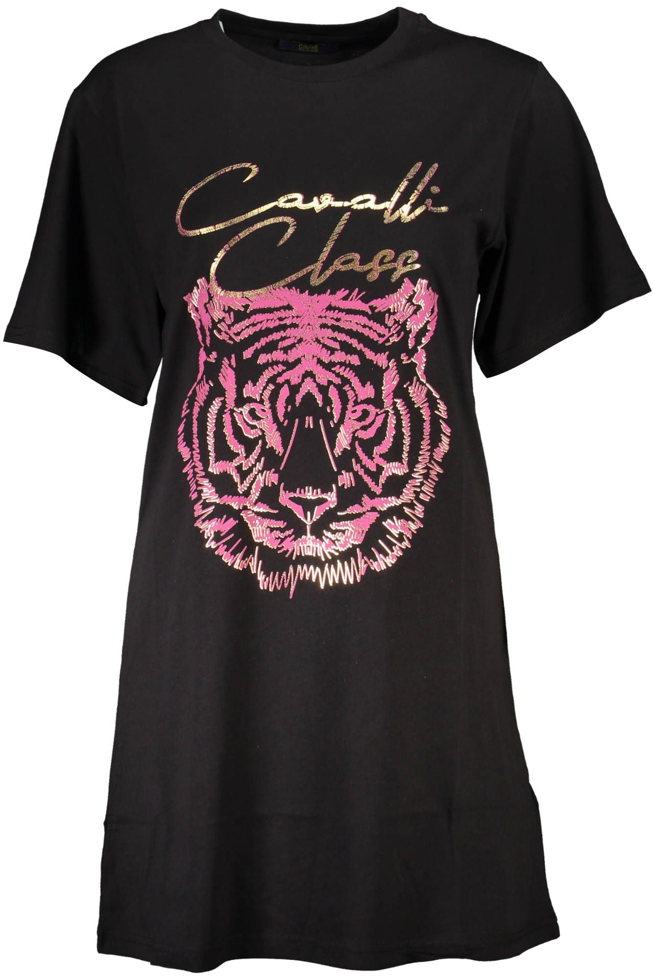 Cavalli Class Black Cotton Women T-Shirt