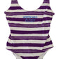 Dolce & Gabbana Chic Purple Striped One-Piece Swimsuit