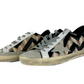 Golden Goose Chic Beige Woven Straw & Suede Sneakers