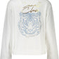 Cavalli Class White Cotton Women Sweater