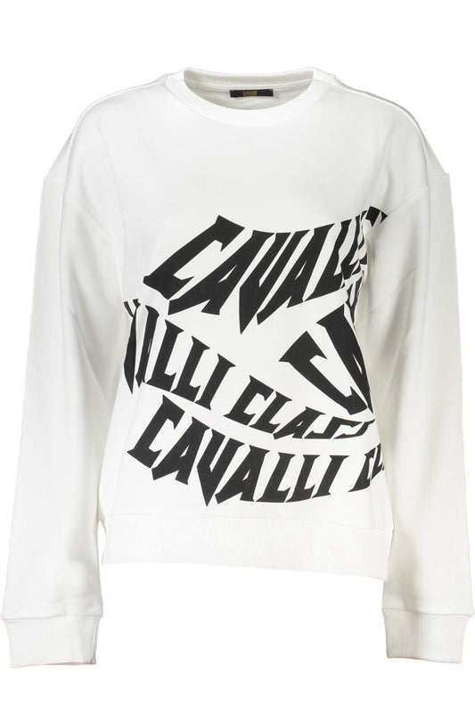 Cavalli Class White Cotton Women Sweater