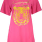 Cavalli Class Pink Cotton Women T-Shirt