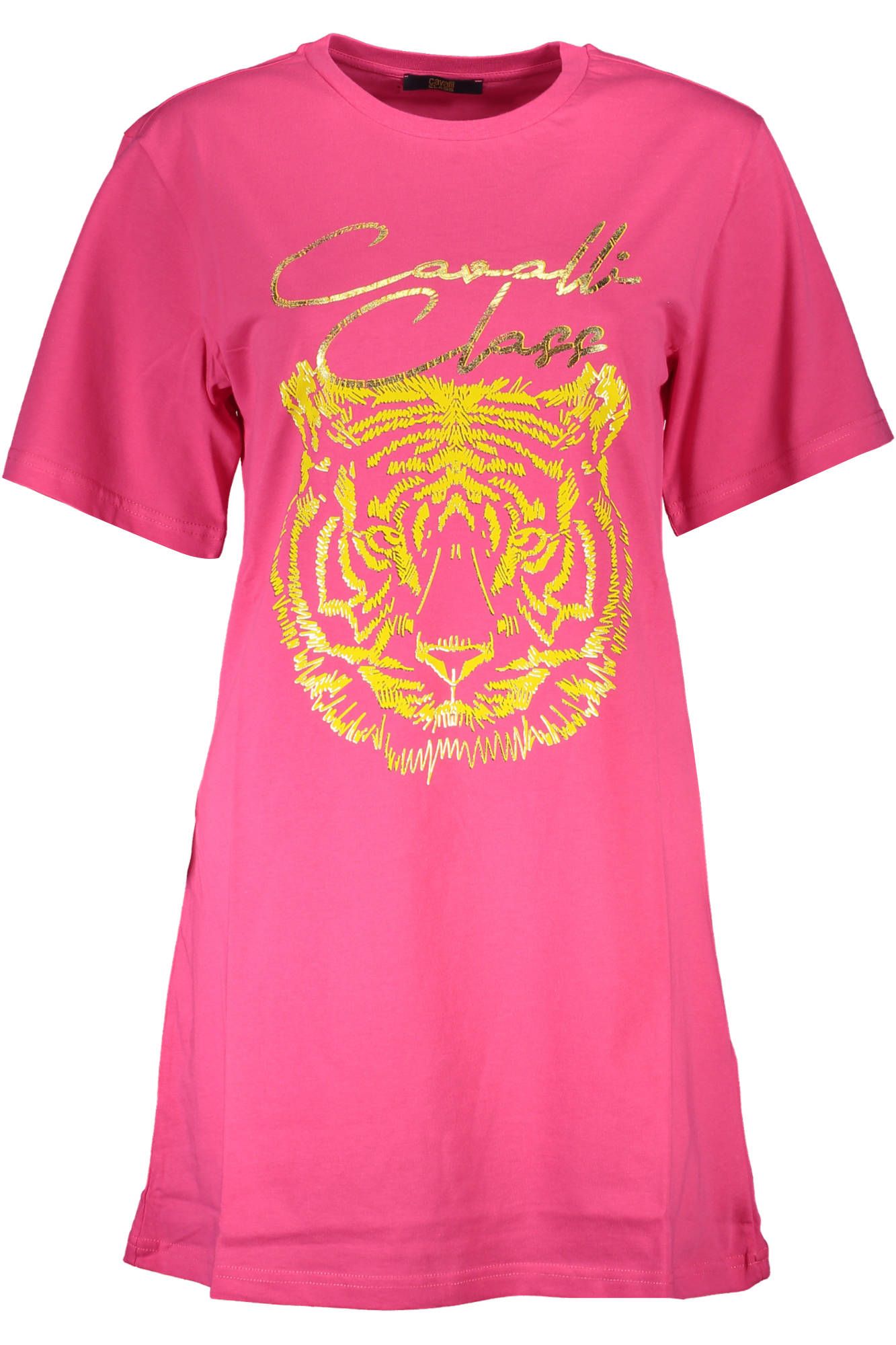 Cavalli Class Pink Cotton Women T-Shirt