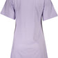 Cavalli Class Purple Cotton Women Tee