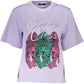 Cavalli Class Purple Cotton Women Top