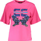 Cavalli Class Pink Cotton Women T-Shirt