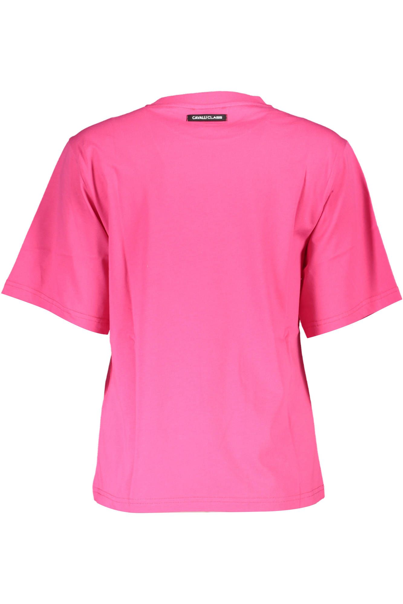 Cavalli Class Pink Cotton Women T-Shirt