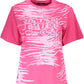 Cavalli Class Pink Cotton Women T-Shirt