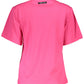 Cavalli Class Pink Cotton Women T-Shirt