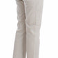 Ermanno Scervino Elegantly Tailored Beige Slim Dress Pants